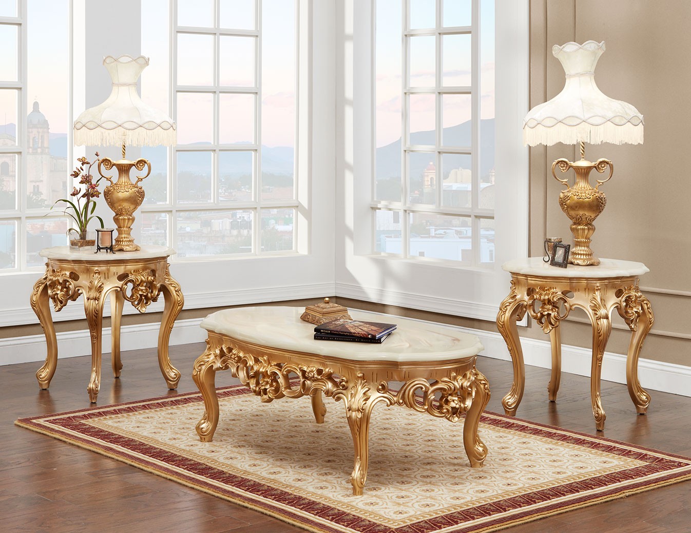 108AM Luxury Marble Top Occasional Table  