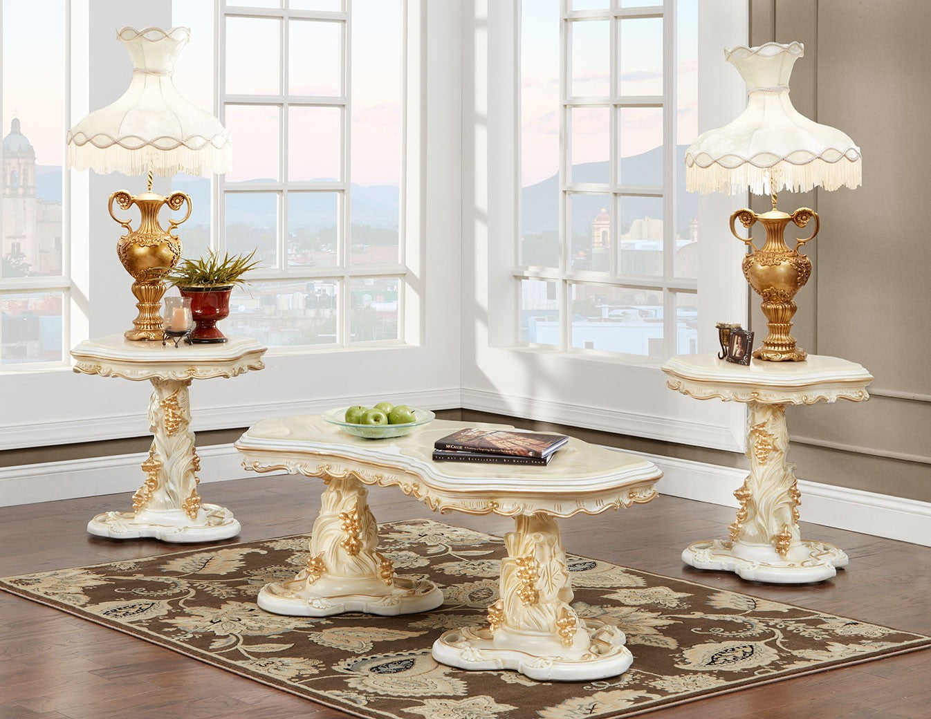 114AM Luxury Marble Top Occasional Table  