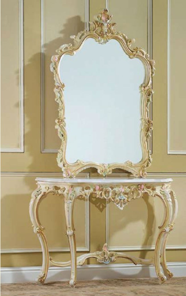 211AM Luxury Marble Top Console Table   