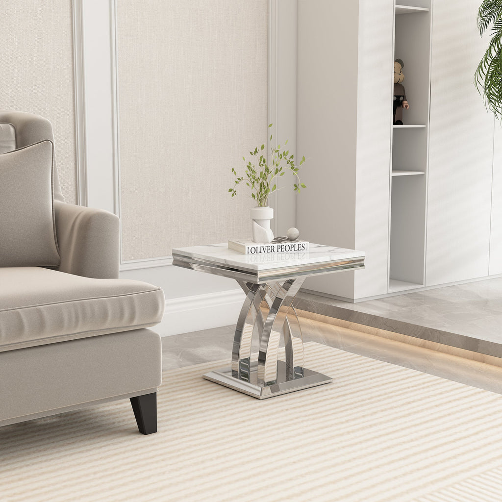 MDF / METAL Size: L22.83 x W22.83 x H22.44