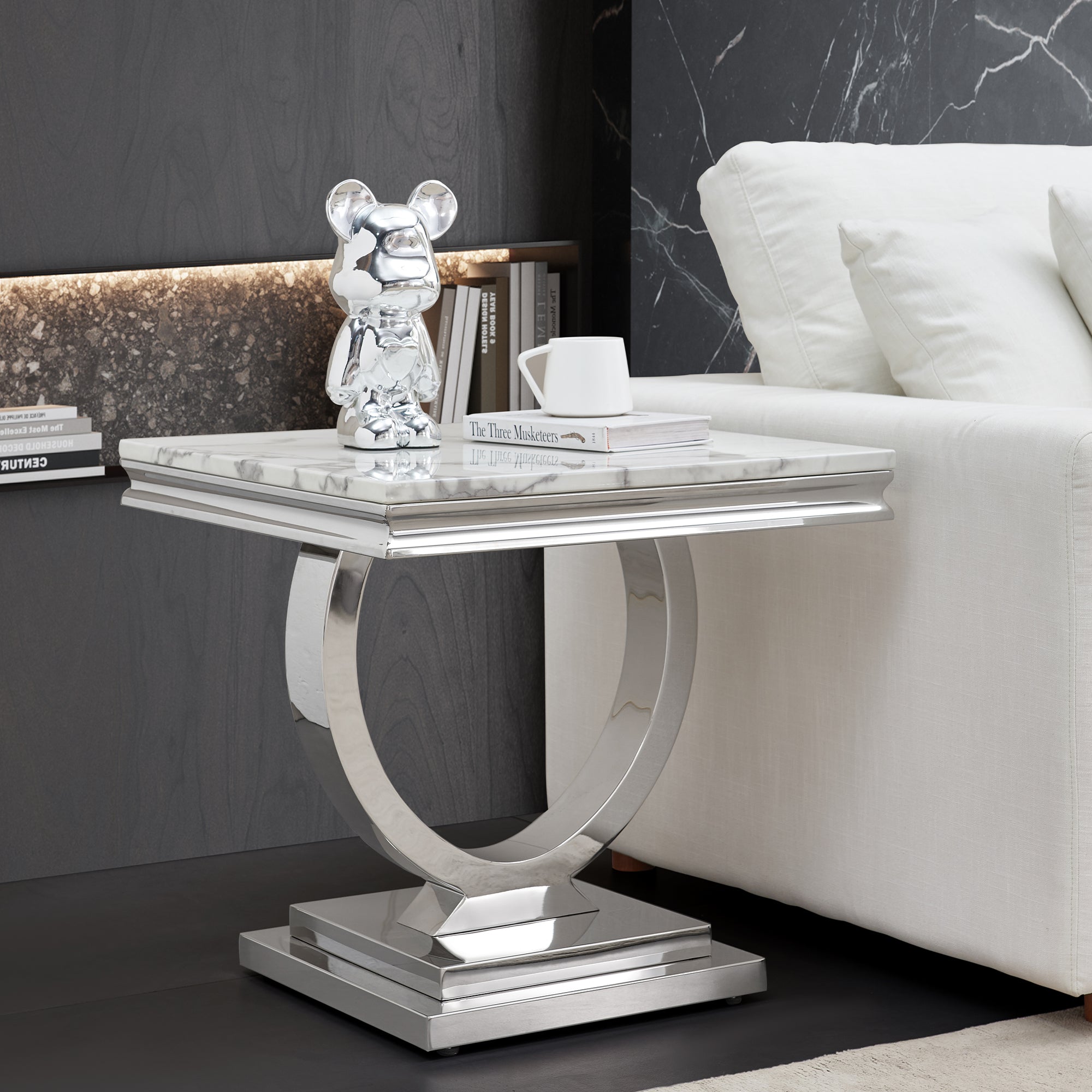 MDF / METAL Size: L22.83 x W22.83 x H22.83