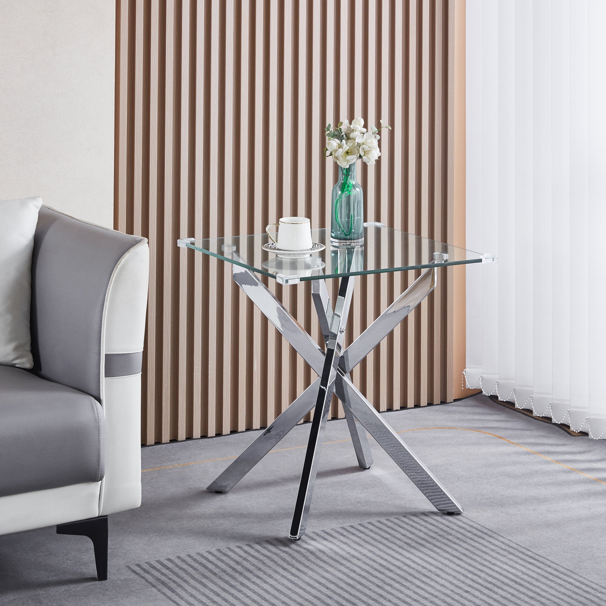 8MM GLASS / METAL Size: L20.08 x W20.08 x H22.05