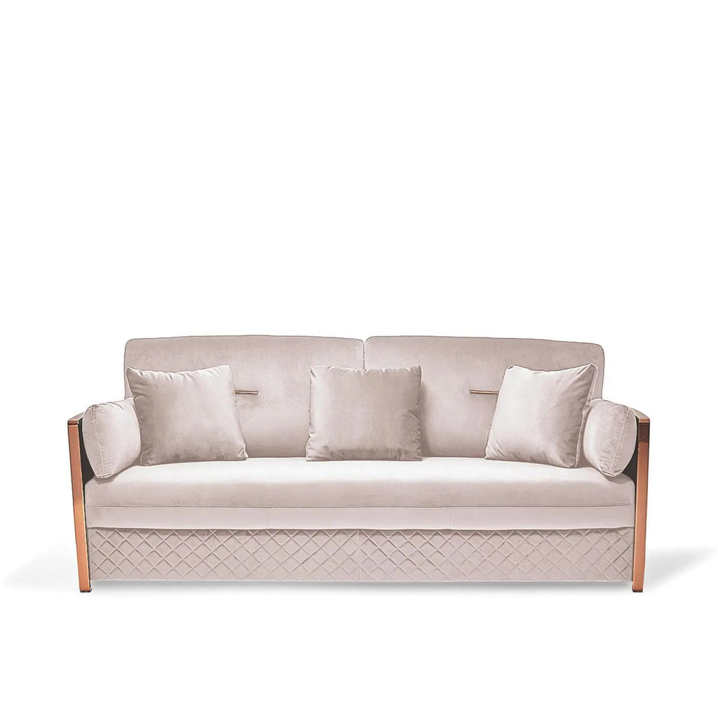 Adagio Rose Gold Sofa Set