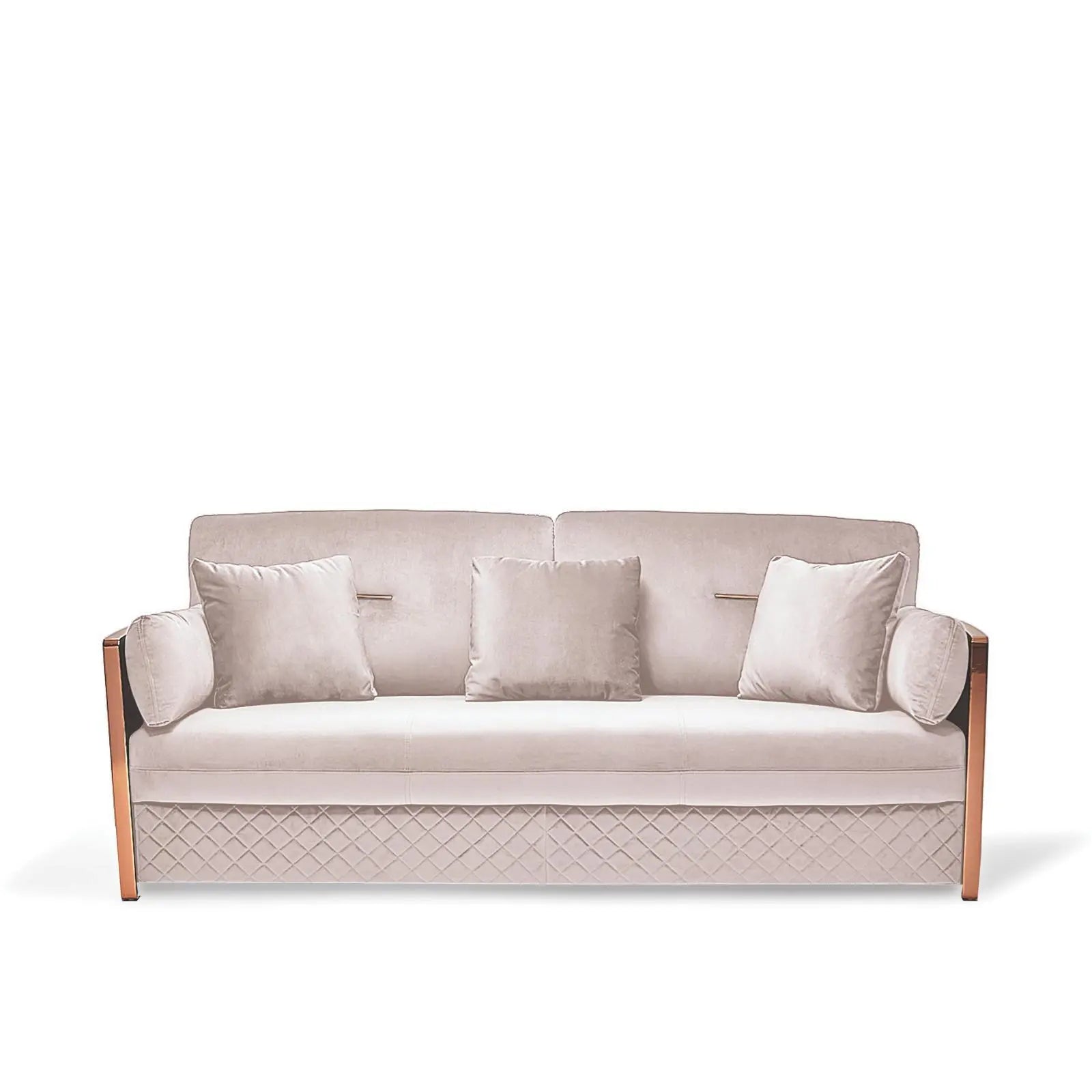 Adagio Rose Gold Sofa Set
