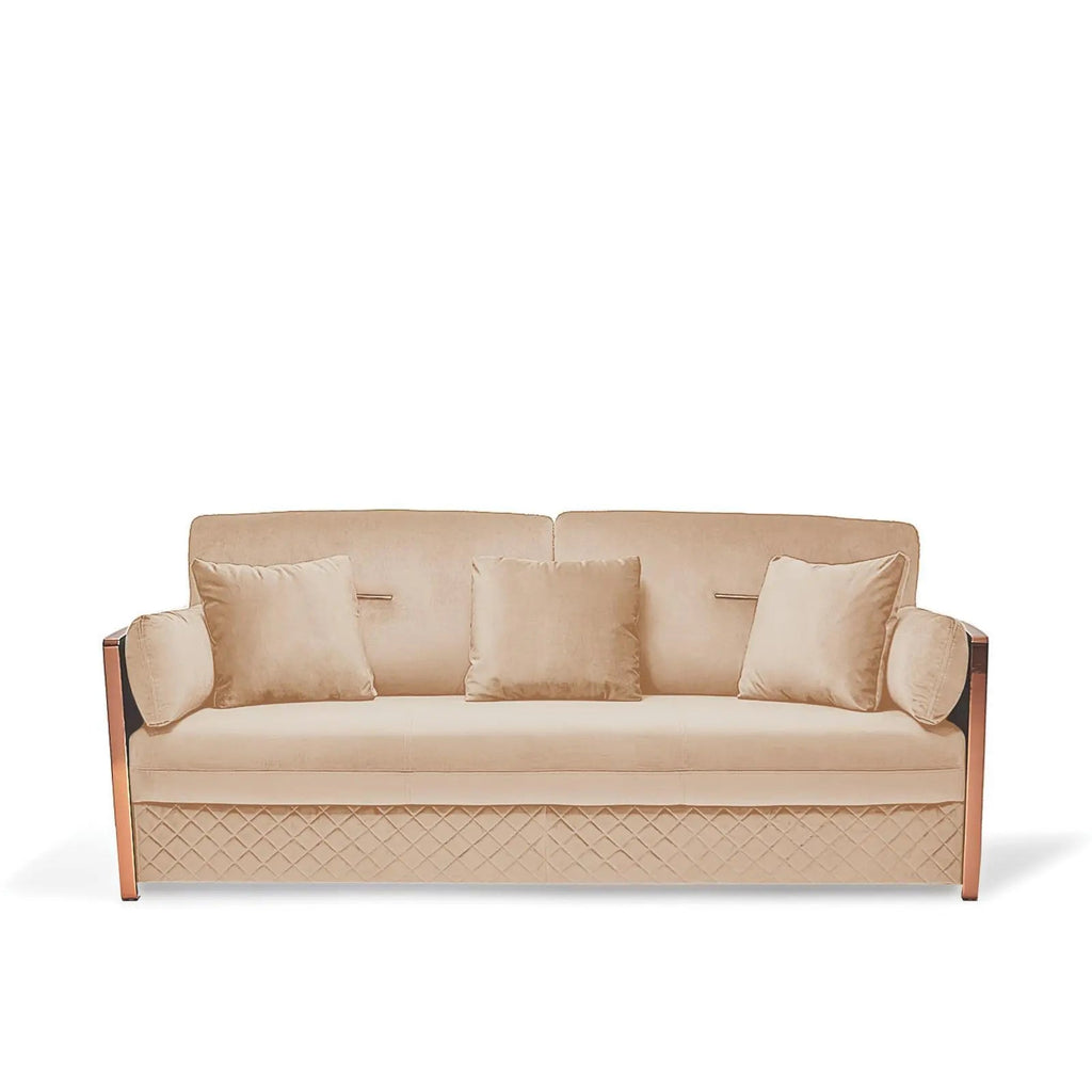 Adagio Rose Gold Sofa Set