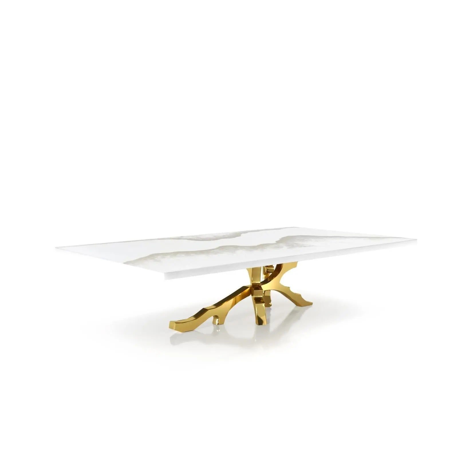 Albero Titanium Gold Art Top Coffee Tables